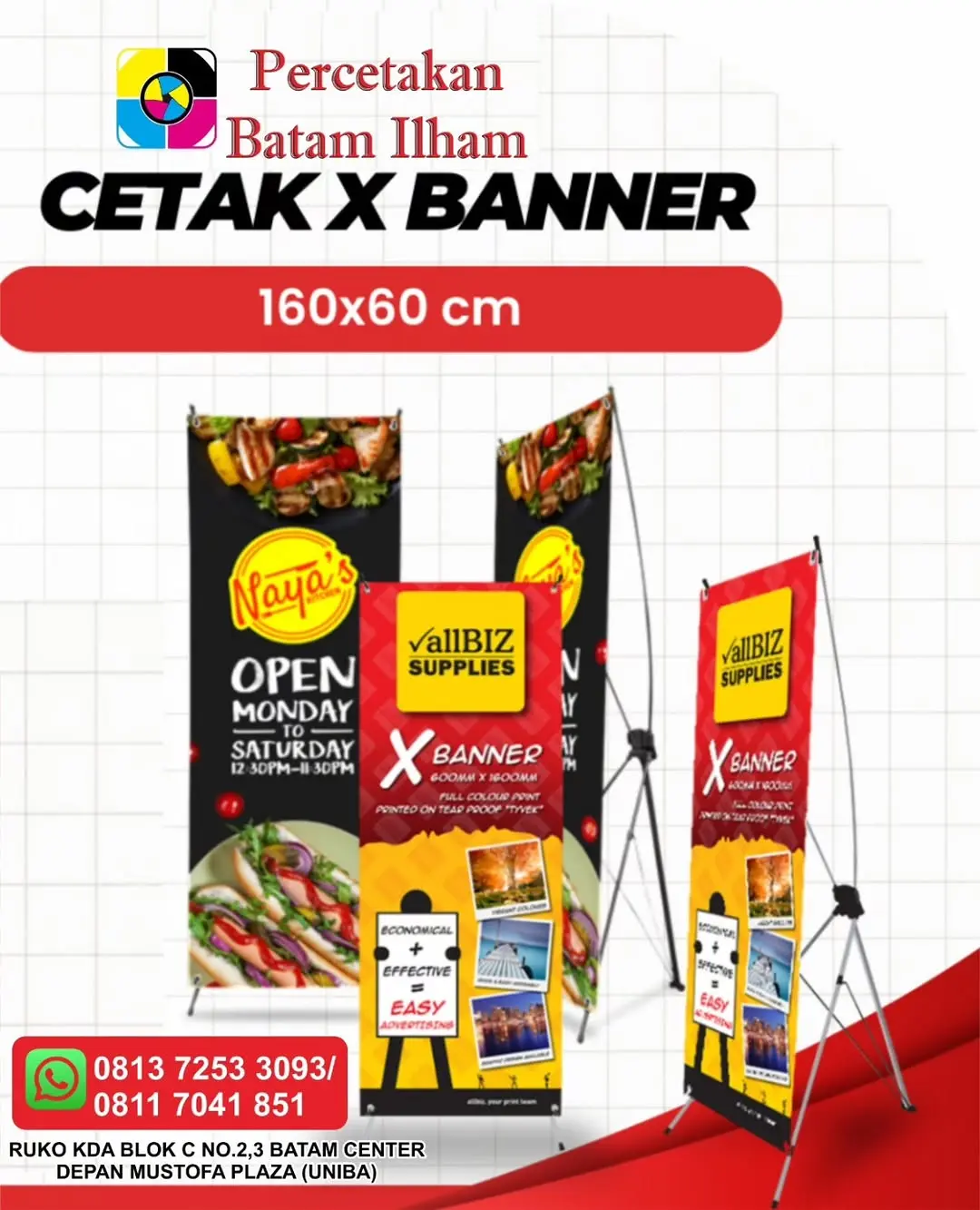 Cetak X-Banner